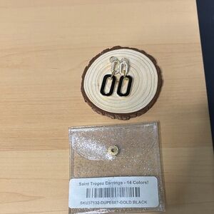 Gold and Black Saint Tropez Earrings